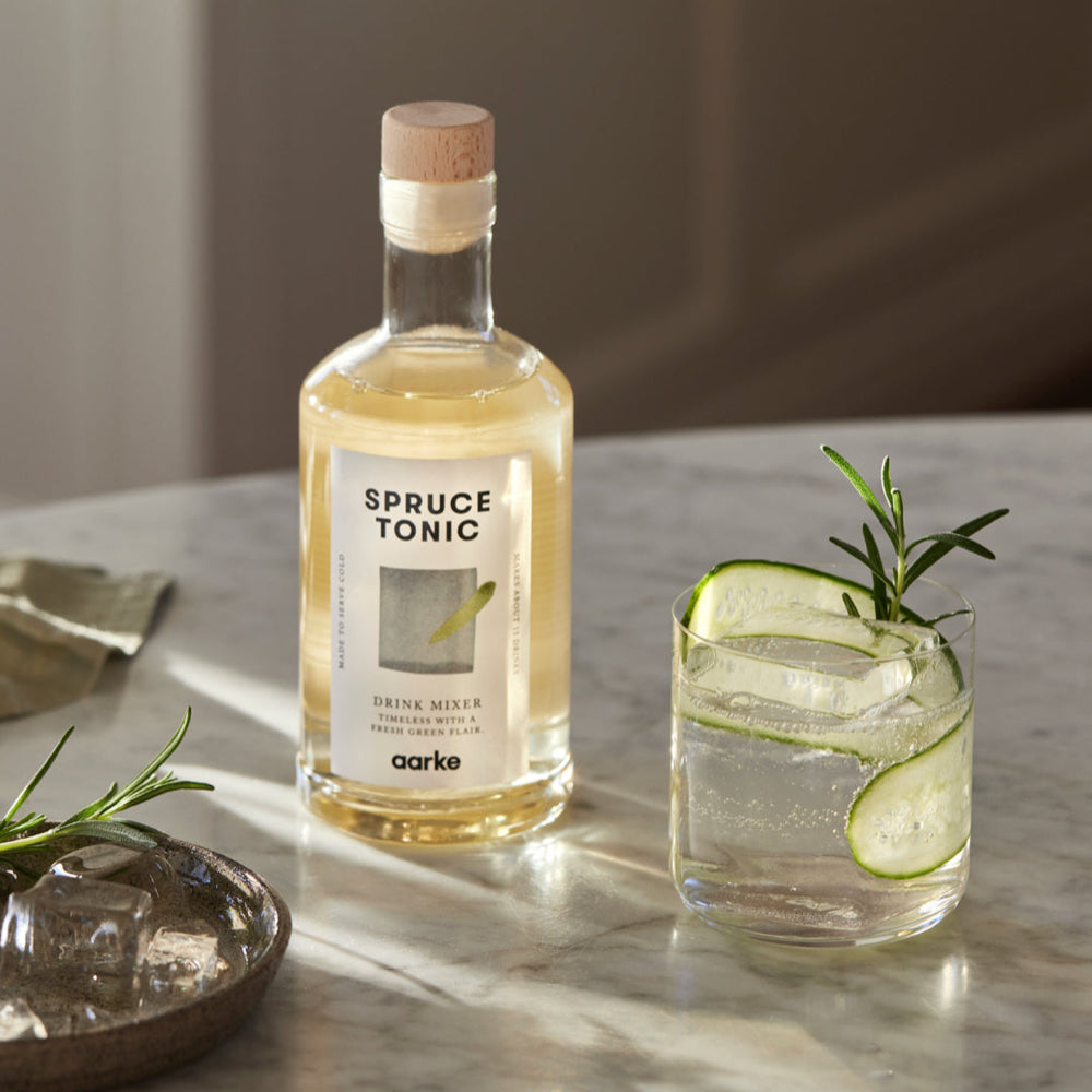 Aarke cocktail with Spruce Tonic Drink Mixer