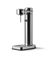 Aarke Carbonator 3 in Stainless Steel. Side view.